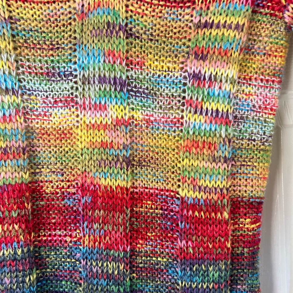 Colorful Knit Long Sleeve Dress 👗 - Picture 2 of 7